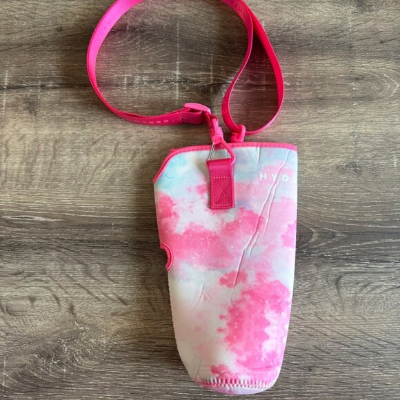 Hydro Jug Pink Tone Tie Dye Classic Bottle/Jug Insulated Sleeve with Strap - Picture 3 of 8